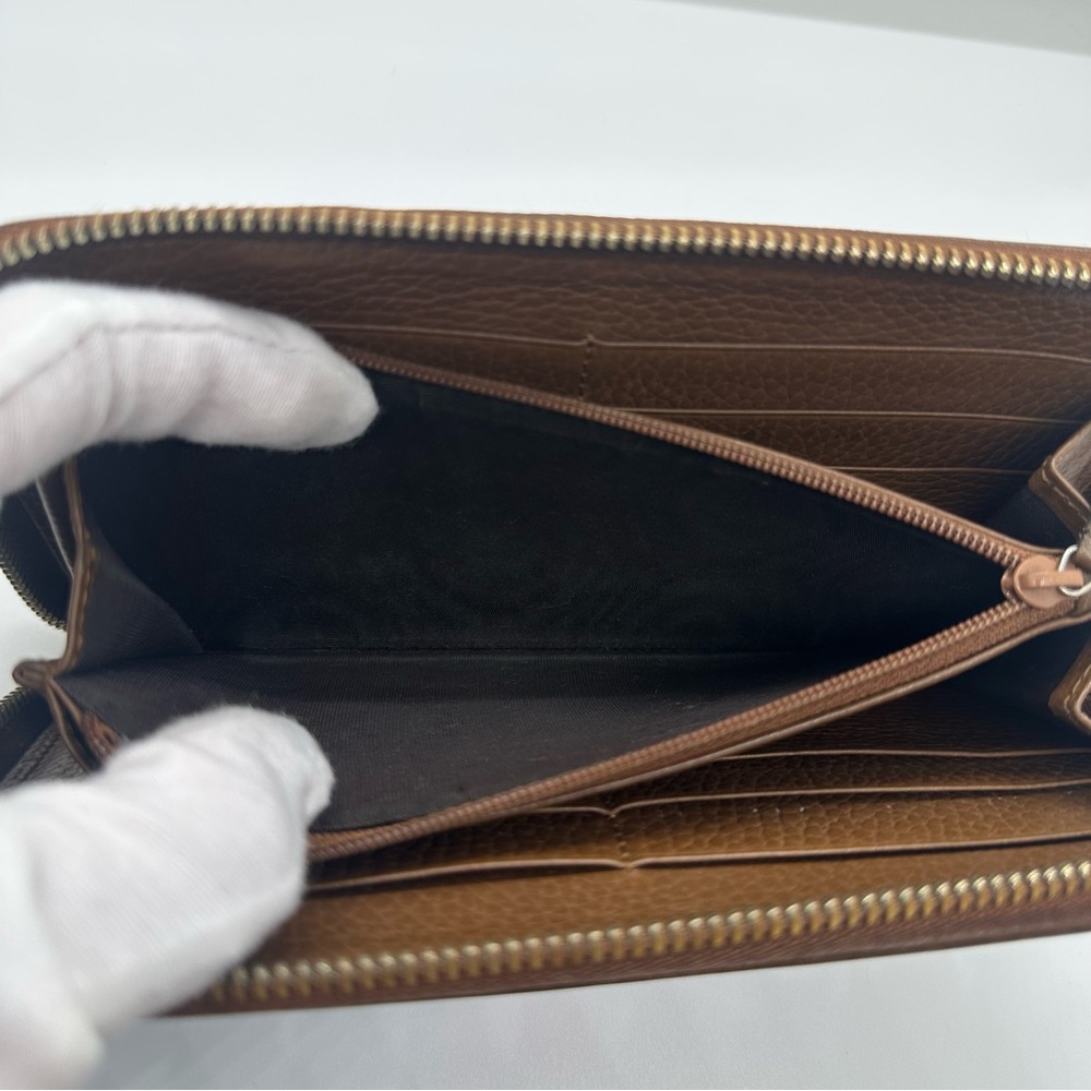 Gucci | Monogram Canvas Margaux Calfskin Leather Lovely Zip Around Wallet - Picture 5 of 12